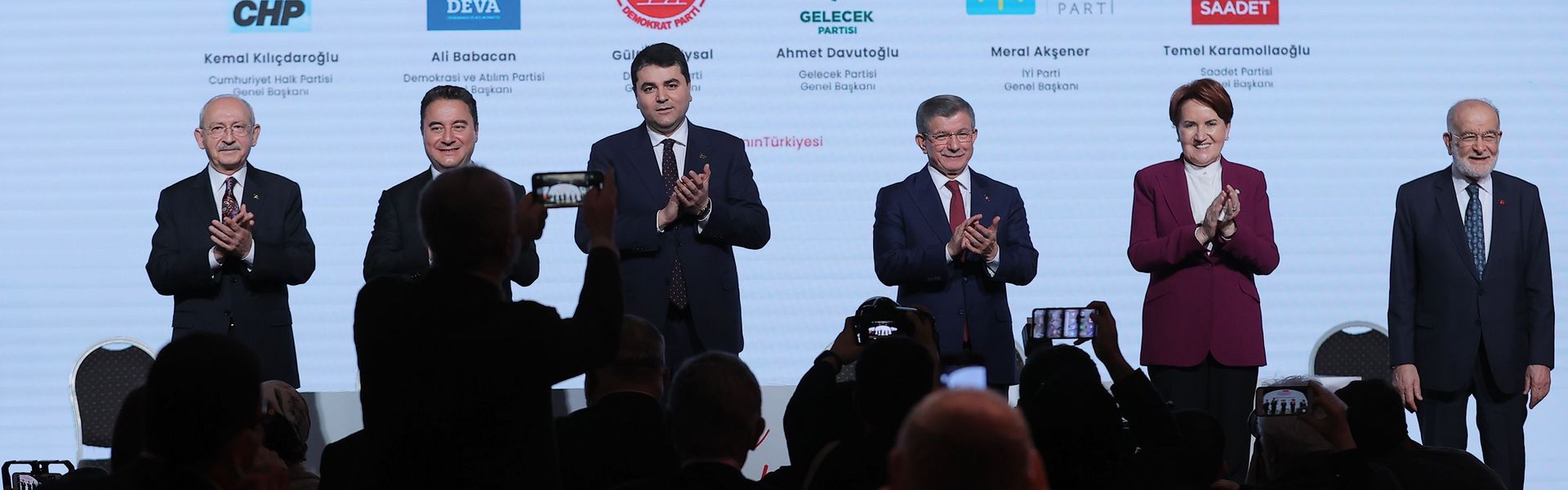 Six opposition party leaders' "Strengthened Parliamentary System" meeting in Ankara