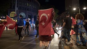 Celebrations in Berlin after the elections in Turkey on May 28, 2023