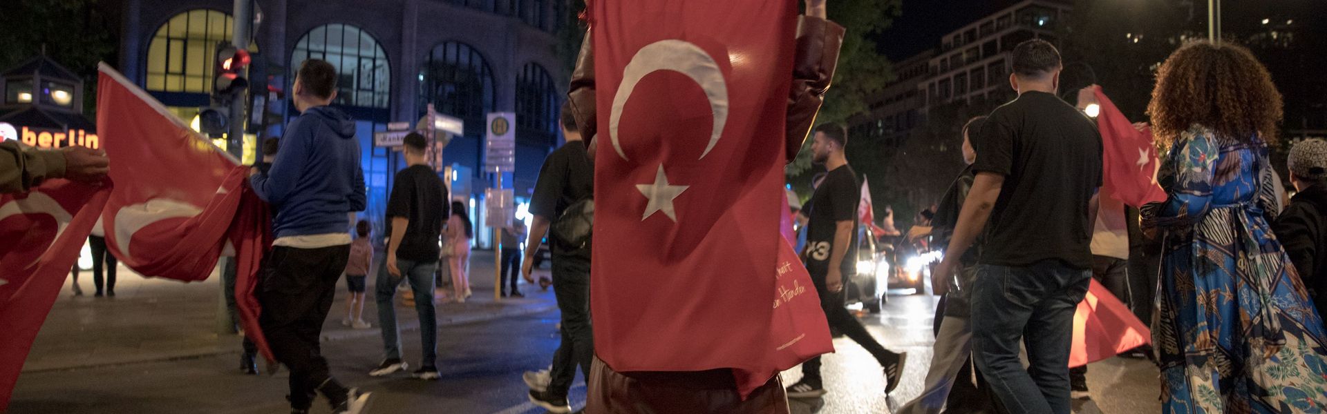 Celebrations in Berlin after the elections in Turkey on May 28, 2023